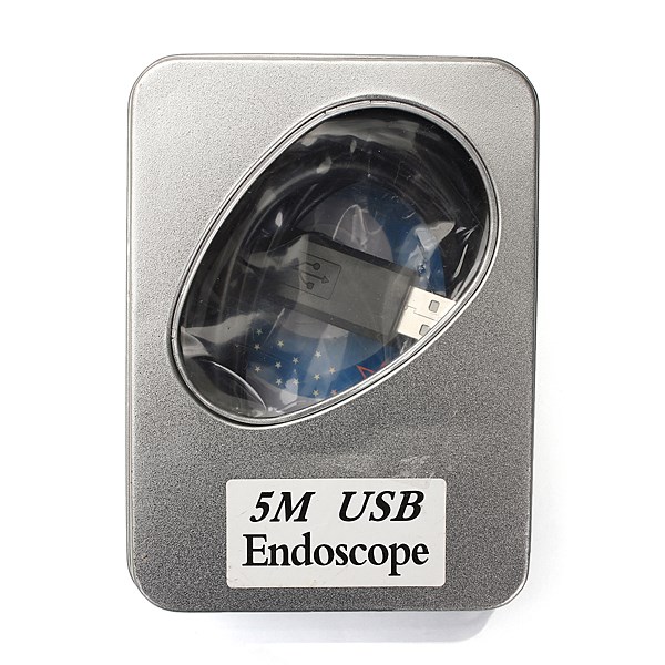 HD New Best Promotion 5m 7mm 6 LED USB Waterproof Borescope Endoscope Inspection Snake Tube Mini