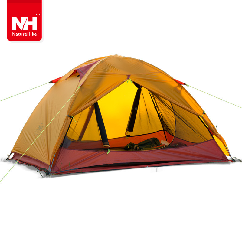 Naturehike two person Windproof Waterproof Anti UV Double Layer Tent 20D Silicone Ultralight Outdoor Hiking Camping Tent