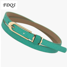 Free shipping 2014 new ladies fashion Thin belt female decoration mixed pigskin thin belt women small