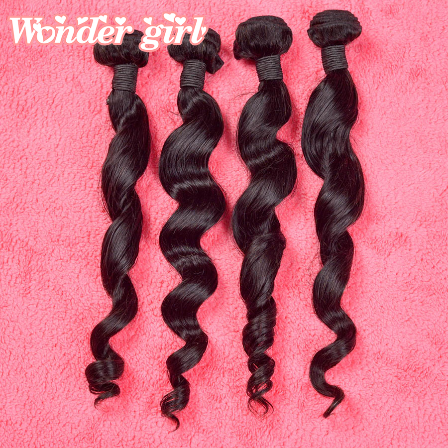 Brazilian loose wave 4 bundles brazilian loose wave virgin hair wet and wavy virgin brazilian hair weave bundles human hair soft