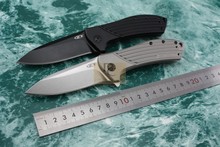 Zero Tolerance Rexford ZT0801 Bearing Flipper Folding knife D2 Stonewashed blade Tactical camping outdoor pocket Knife EDC tools