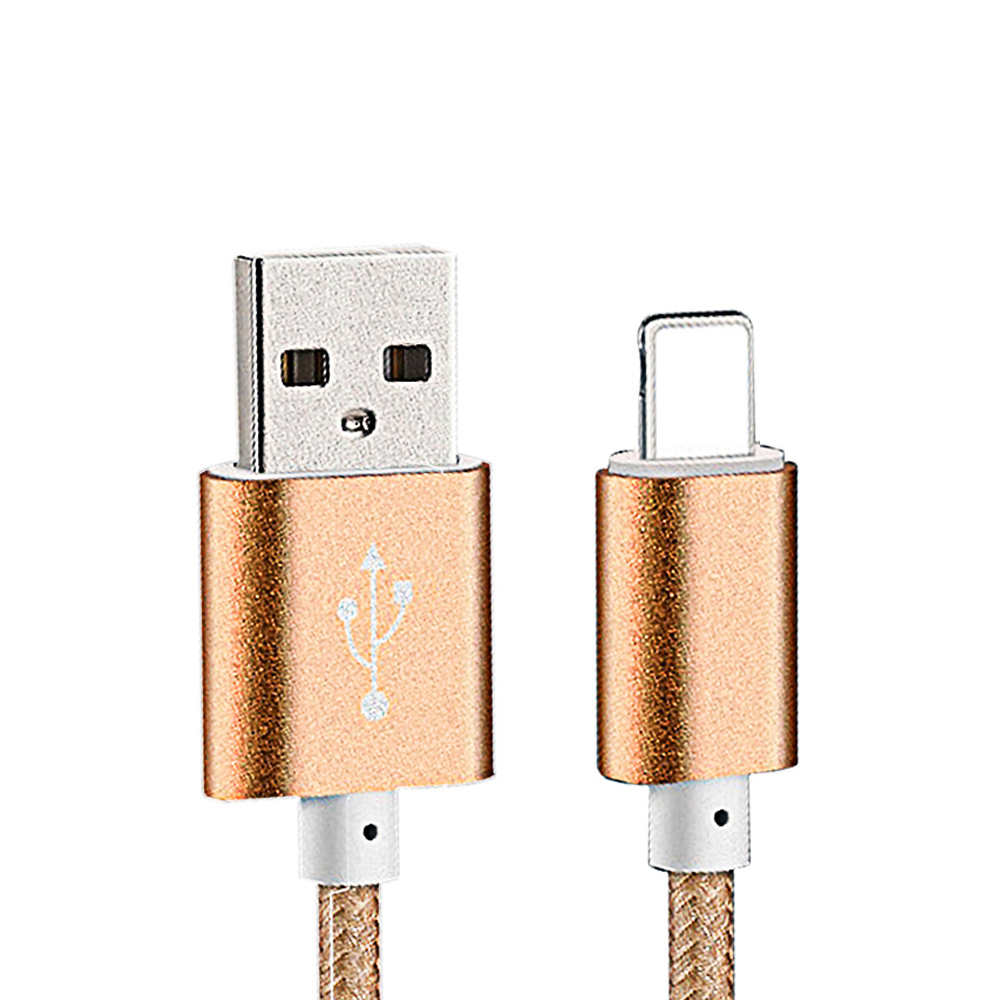 1M Nylon Braided Wire Harness Device Aluminum Alloy USB Charging Data font b Cable b font