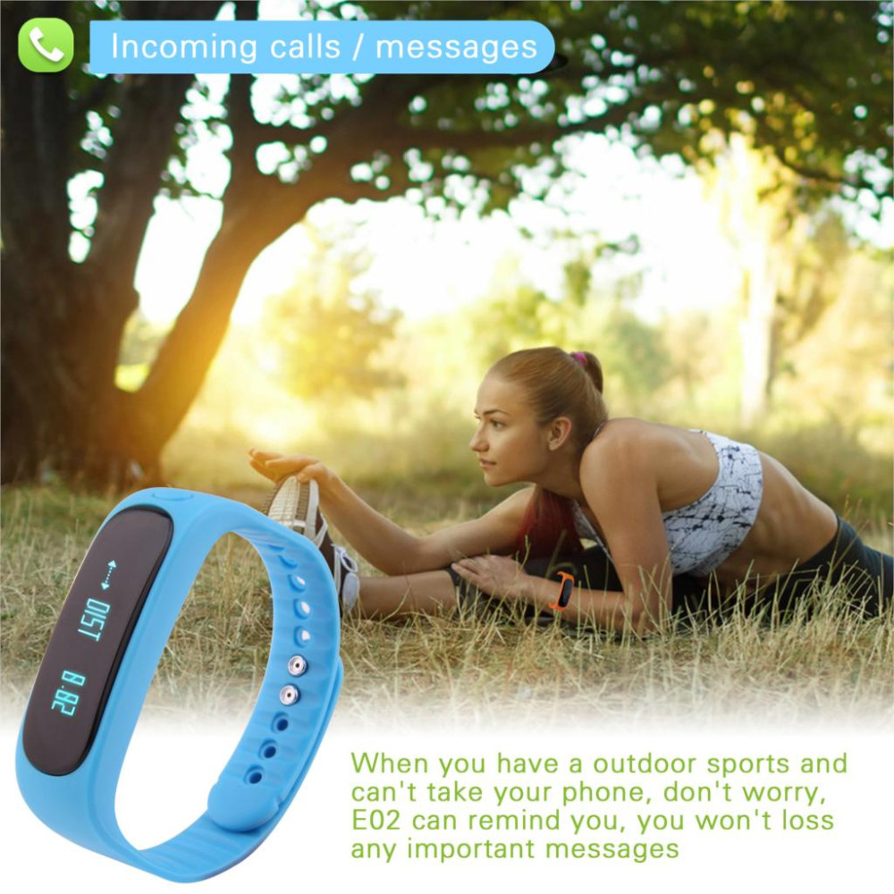 Купить E02 спорта bluetooth браслет смарт-часы здорового силиконовые ...