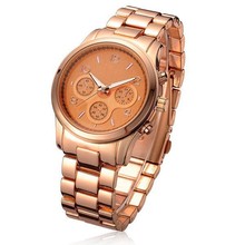 Relogio Masculino 2015 Fashion Quartz Kors Watch Gold Color Mens Watches Top Brand Luxury Selling Women