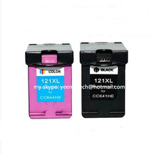 For HP 121 121XL Black & Color ink Cartridges For HP Deskjet 1050 2050 F2430 F2476 F2480 F2483 F2488 F2492 printer {1pair}