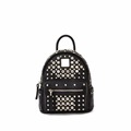 Trendy Fashion Ladies Small Backpack 2016 New Fashion Preppy Style Rivets Rhinestone Women Designer Casual MINI