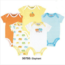 10 Style 5pcs lot Baby Bodysuits Spring Babies Newborn Cotton Body Baby Shor Sleeve Next Infant