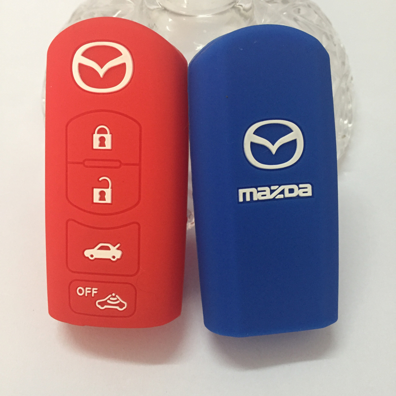 Silicon Cover Remote Key Silicone Protecting Key Car Case Cover Fob Holder For MAZDA CX 7