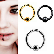 3 pcs /lot Stainless steel Captive Bead Rings BCR Lip Nose Eyebrow Nipple Penis Piercings Septum Ring Body Piercing Jewelry