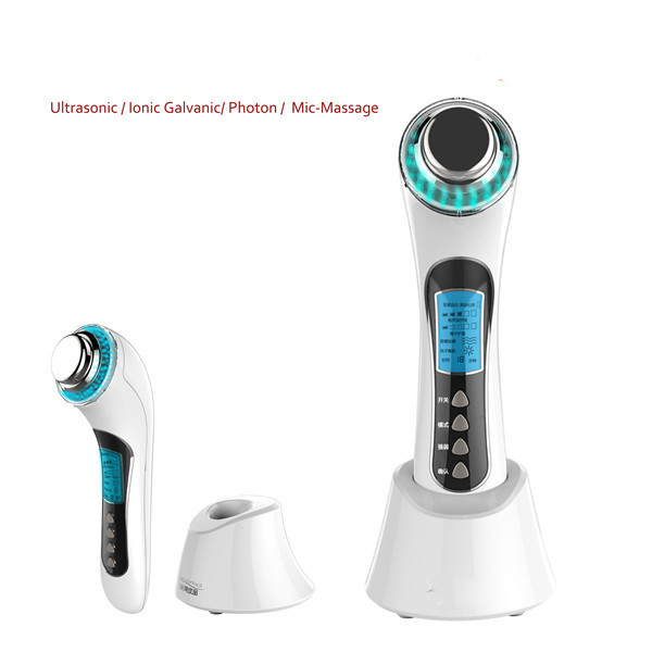 Фотография Galvanic Spa 3MHZ Ultrasound IPL Led Photon Therapy Skin Rejuvenation Facial Beauty  Device Rechargeable