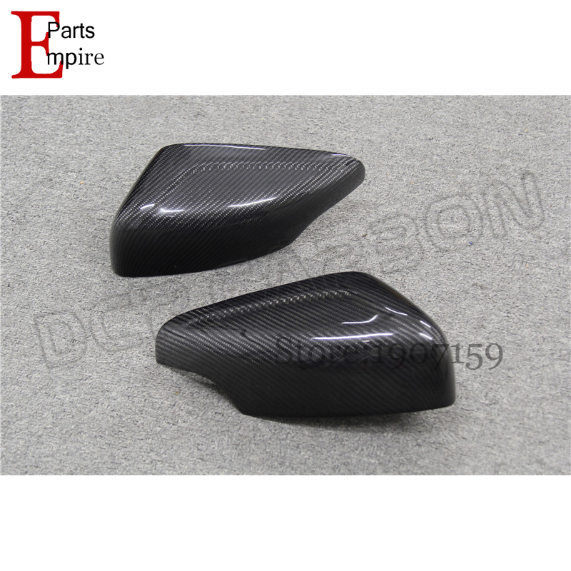 For Volvo XC60 2009 2010 2011 2012 2013 Add on style carbon fiber rear view mirror cover
