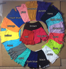 Custom children’s clothing Baby Girls Shorts Persnickety Kids Super Soft Cotton Lavender Double Ruffle Shorts for Summer