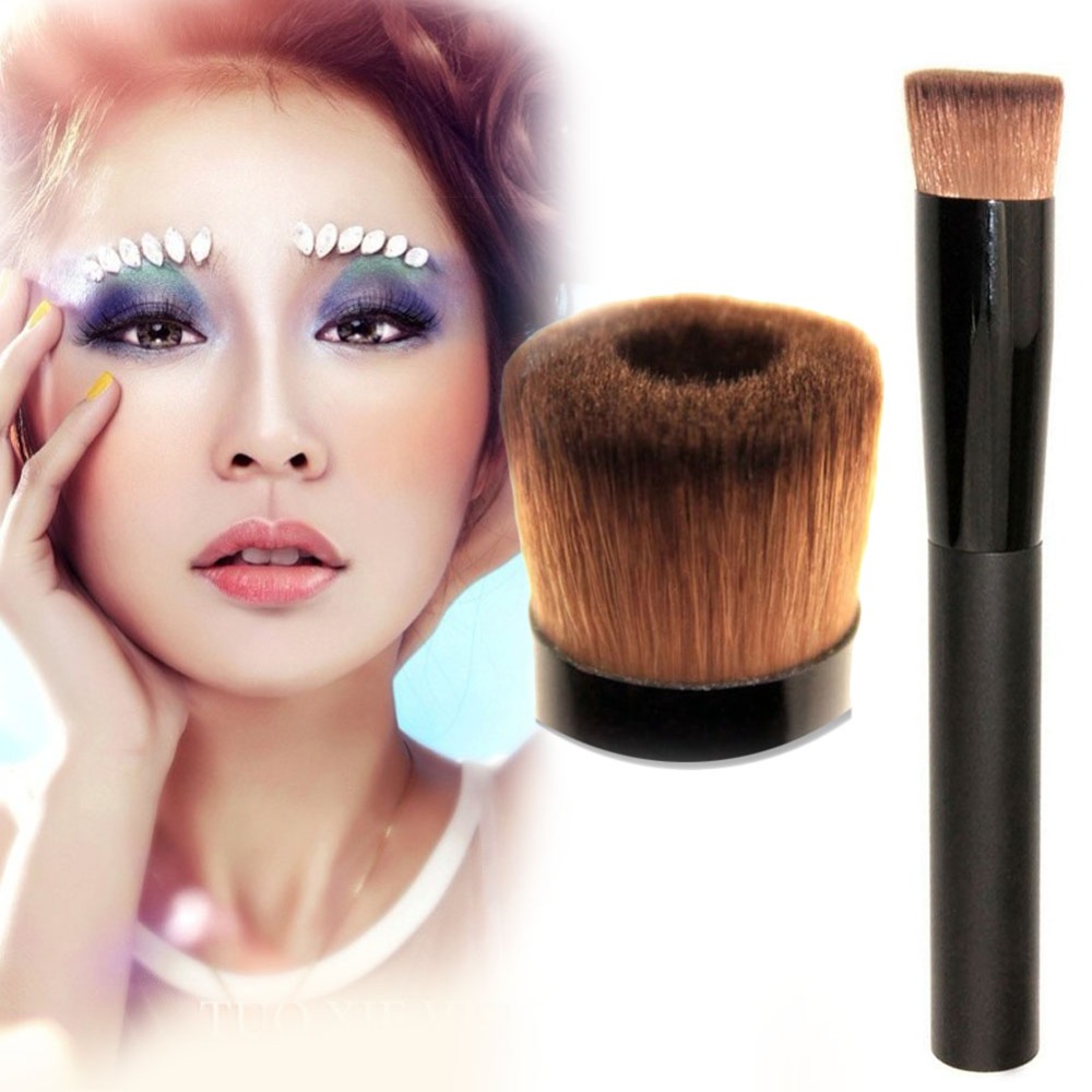 W7Tn Hot Pro Face Concave Liquid Powder Foundation Brush Cosmetic Makeup Tool Free Shipping 