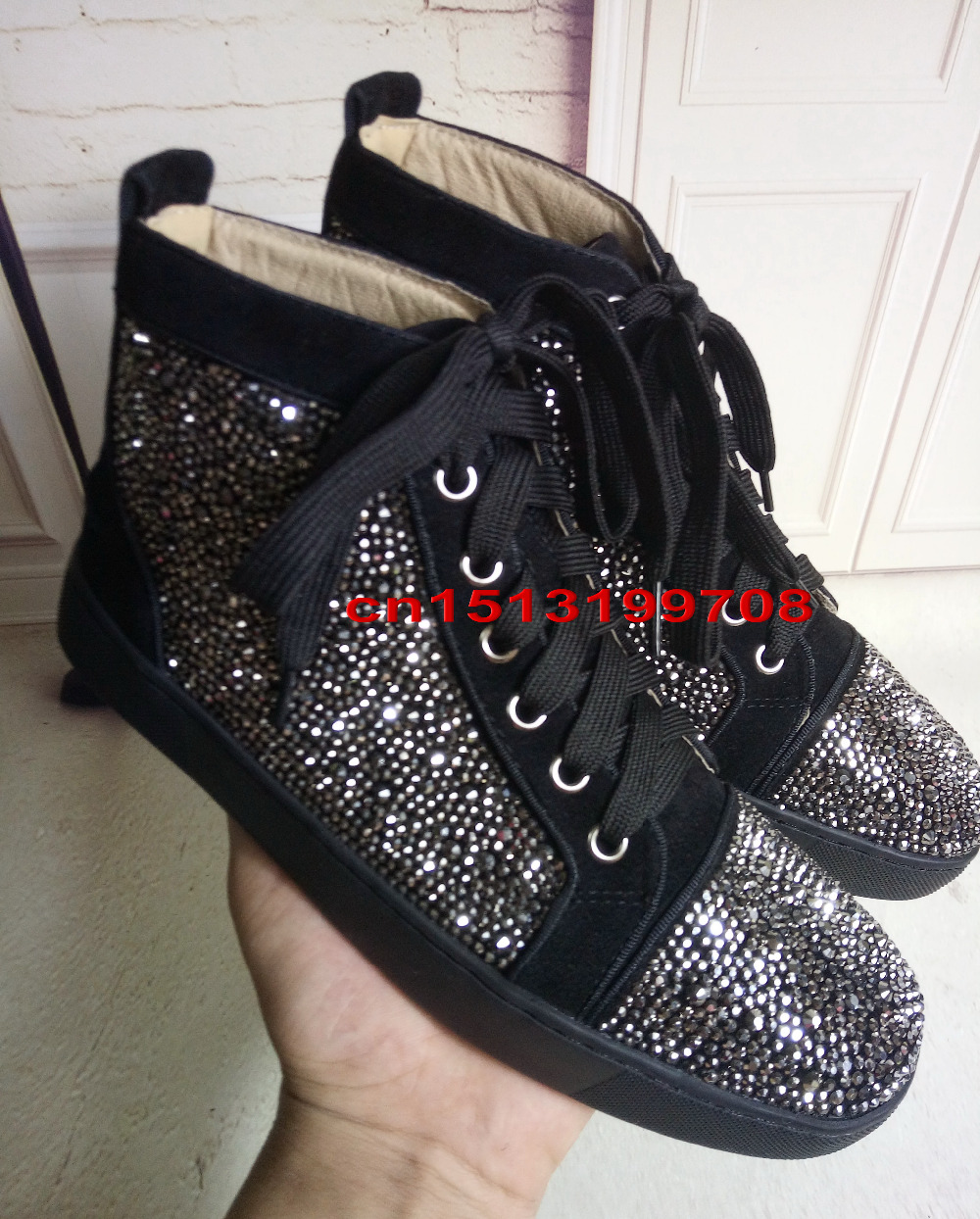 Aliexpress.com : Buy 2015 new Rhinestone Grey strass Red Bottom ...