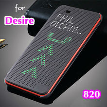 Slim Dot Bag Smart Auto Sleep Wake View Shell Soft Silicone Original Leather Case Back Flip Cover Shockproof For HTC Desire 820