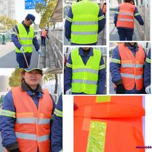 Light Thin Breathable Reflective Vests Environmental Sanitation Coat Safety Vest Free Shipping