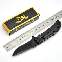 browning knife 338 big CAMPING HUNTING knife SURVIVAL POCKET KNIFE FOLDING BLADE knives 21 5cm Multifunctional