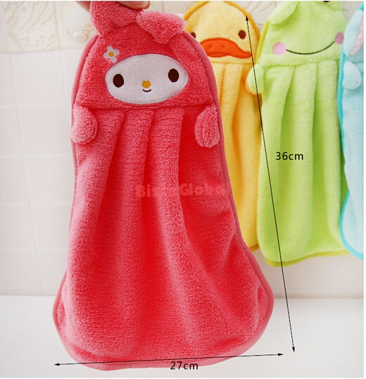 Cute Animal Microfiber Kids Children Cartoon Absorbent Hand Dry Towel Lovely Towel For Kitchen Bathroom Use (12)