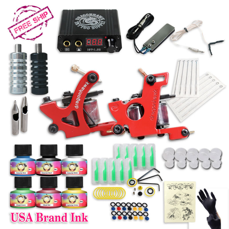 Good Tattoo Equipment Brands | free cheap tattoo kit complete 2 tattoo machines 6 colors Good Tattoo Equipment Brands | free cheap tattoo kit complete 2 tattoo machines 6 colors
