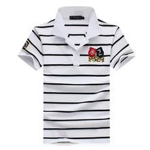Classic style Men’s Fashion Short Sleeve 2016 Summer Tee & Tops Cotton striped POLO shirt Slim Fit Casual camisa Tee Shirts
