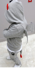 2015 spring Korean style boy suit cotton animal suit small three-dimensional shape of wings devil suit free shipping
