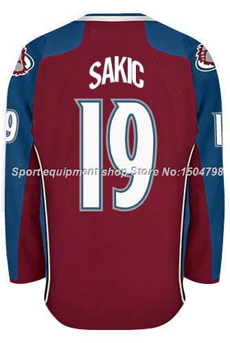 Cheap Men's Colorado Avalanche Ice Hockey Jerseys Joe SAKIC #19 Jersey (HOME RED),Authentic #19 Joe SAKIC Jersey,Size S-3XL