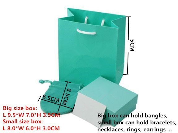 Wholesale Brand Jewelry boxes gift bag 925 silver Velvet Pouch Bag Packaging Paper Bag jewelry sets bag Free Shipping  P001