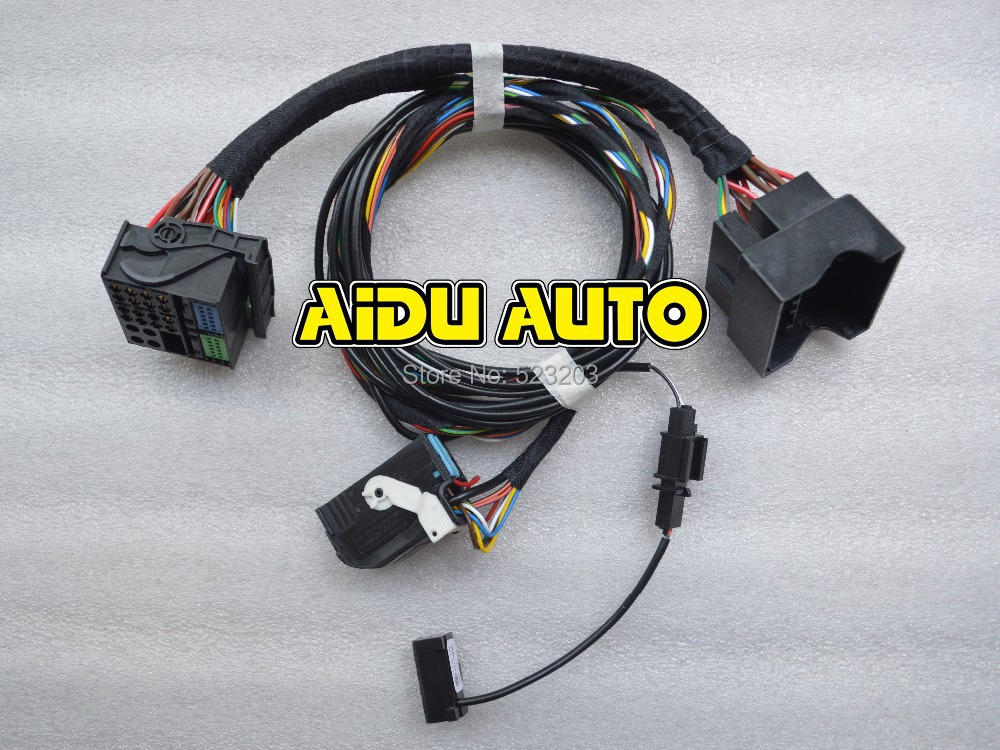 VW Volkswagen  Golf Passat Tiguan Jetta  Bluetooth RCD510 Plug&Play Wiring Harness cables With Microphone