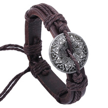 Free shipping Chinese elements cowhide leather bracelet personalized jewelry wholesale jewelry bracelet