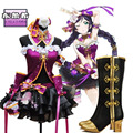 New 2016 Love Live Tojo Nozomi Purple Stage Dress LoveLive Cheongsam the Chinese Dress Cosplay Costume