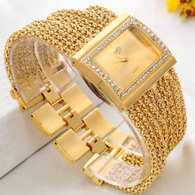 2015 New watch women fashion luxury wristwatches ladies gold steel bracelet quartz watches diamond rhinestone relogio feminino