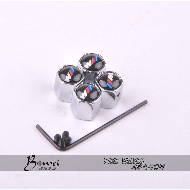 Free Shipping Theftproof Stainless Steel 4PCS Car Wheel Tire Valves Tyre Stem Air Caps Airtight Cover