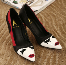 New 2015 Women’s High Heels Shoes Woman Pigalle Fashion Women Pumps Red/ Pink Stilettos Wedding Shoes Plus Size