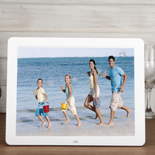 Digital photo frame 12” Full-view HD porta retrato electronic Alarm Clock Slide MP3/MP4 Video Movie Player porta fotos digital