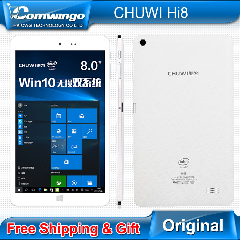 Newest Origanal Chuwi HI8 Dual boot Windows 10 Android4 4 tablets pc 8 Quad Core 2GB