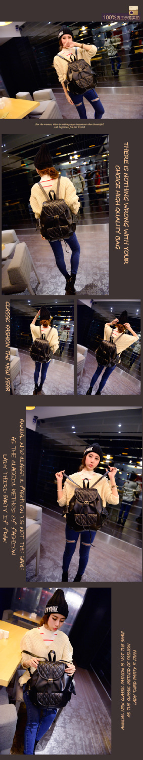 W02073 High Quality Korea Preppy Style Plaid 2014 New Fashion