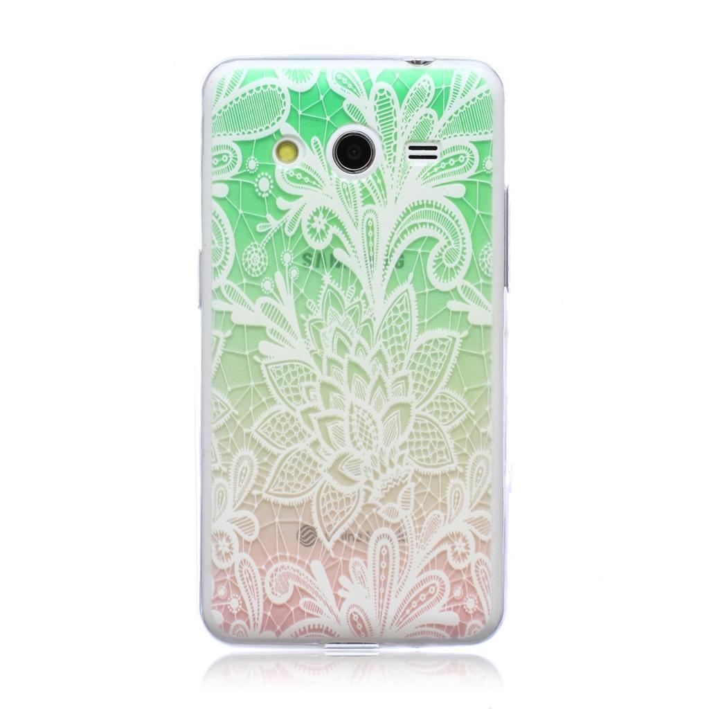 For Samsung Galaxy Core 2 G355H Ultra Thin Case Fashion Embossed Painting Patterned Slim Soft Silicone