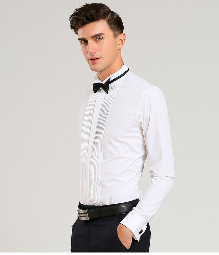 men fitted white shirt