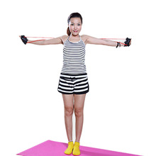 5 colors rubber developer latex chest expander tension device yoga Tube body bands elastic spring exerciser Resistance Bands