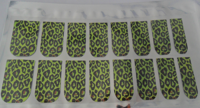2015 New Brand 16pcs False Nails Patch Fingernails Nail Sticker Green Sticker Manicure B505