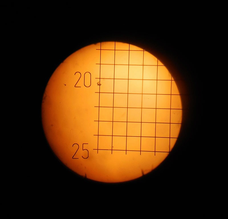 Ocular Micrometer DIV 0.2mm Grid Microscope Stage Micrometer