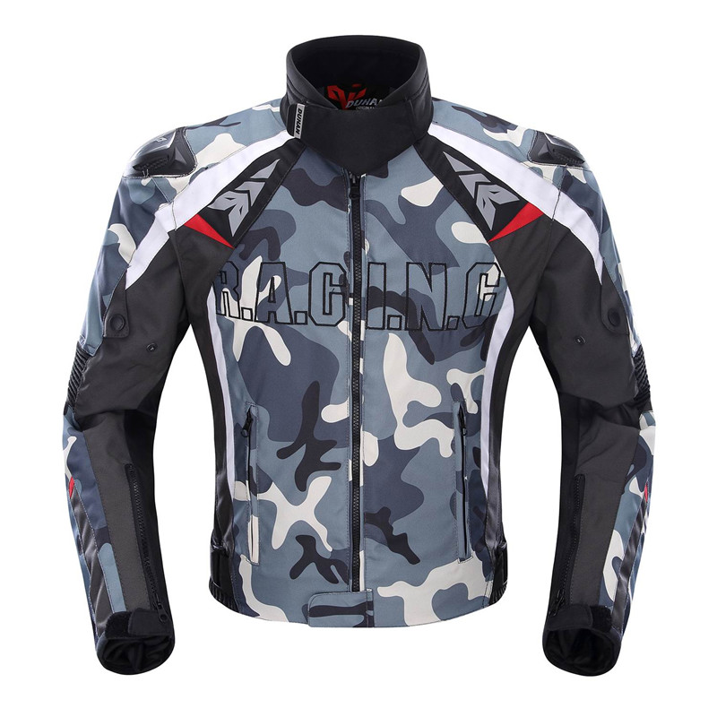 DUHAN Men s Oxford Cloth font b Motorcycle b font font b Jacket b font Motocross