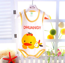 Children pajamas Spring summer newborn baby vest baby rompers sleeveless sleepping bag clothing jumpsuit baby girls