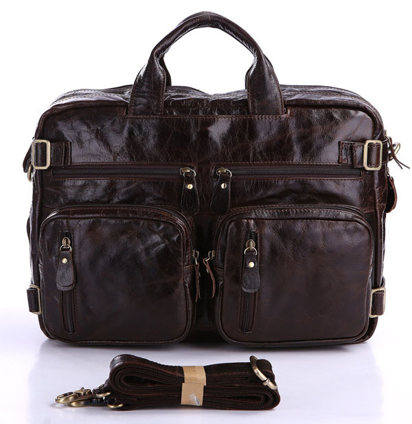 Maxdo Big Large Capacity Genuine Leather Men Messenger Bags 14 inch 15 6 inch Laptop Briefcase