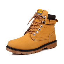 bota masculina masculino men s winter autumn leather boots snow boots cotton Martin male retro men