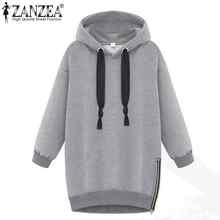 2016 Winter Women Pullovers Cotton Casual Loose Hedging Hooded Jacket Long Sleeve Hoodies Sweatshirts Outerwear Plus Size S-5XL
