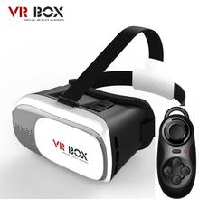 New Cardboard VR BOX Pro Version VR Virtual Reality 3D Glasses +Smart Bluetooth Wireless Mouse/Remote Control Gamepad
