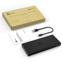 Aukey New Quick Charge 2 0 16000mAh Portable External Battery 5V 9V 12V Mobile Power Bank