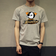 2015 New Summer NHL HOCKEY LEAGUE MIGHTY DUCKS OF ANAHEIM MOVIE T Shirt High quality Personality