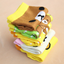 6 pieces 3 Pairs 1 Lot Cartoon Bear Kids Socks 6 month 4 age Summer Babys